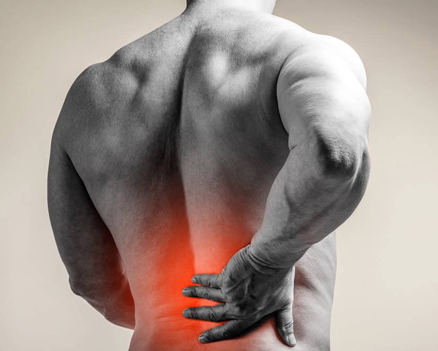 an athletes workout can be the cause of back pain